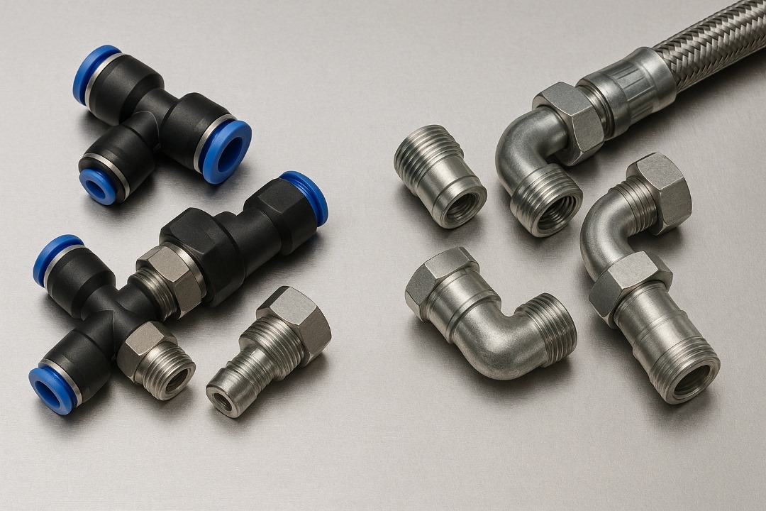 تفاوت اتصالات هیدرولیک و پنوماتیک | یکبار برای همیشه یاد بگیرید