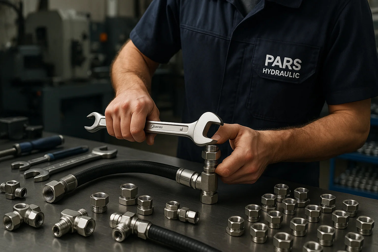 مونتاژ اتصالات هیدرولیک DIN 2353