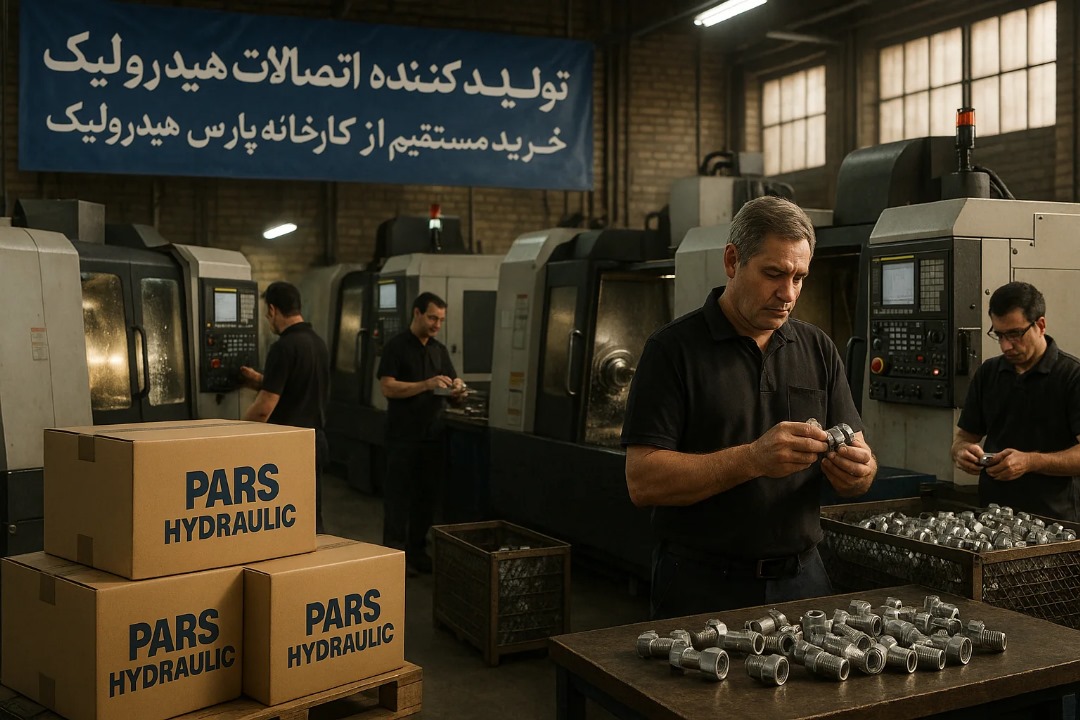 تولید کننده اتصالات هیدرولیک | خرید مستقیم از کارخانه پارس هیدرولیک