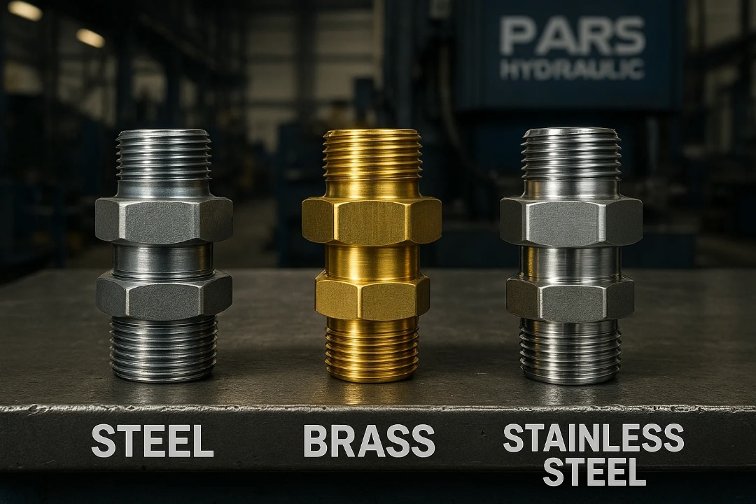 راهنمای انتخاب متریال اتصالات: فولاد، برنج یا استیل؟ | مشاوره خرید از تولیدکننده